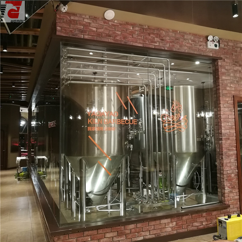 SUS304制造的啤酒酿造设备广泛应用于烧烤餐厅和ZZ酒店